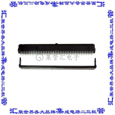 1-1658622-1 矩形连接器60POS插座2排2.54mm叉状黑色IDC镀金自由