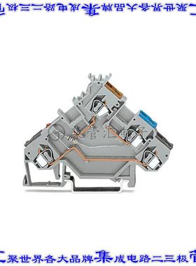 280-560/281-434 端子块连接器4POS馈通隔离式5.0mm灰色12-28AWG