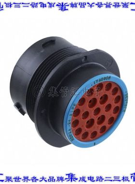 HDP24-24-21PE 圆形连接器21POS插座外壳用于公插针黑色面板安装