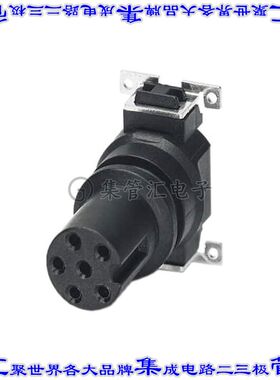 1412246 圆形连接器6POS插件母插口焊接镀金表面贴装