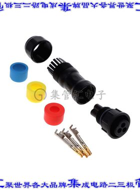 ACC-03BFFC-LL7AP0 圆形连接器3(数据)插头母插口压接镀金自由悬