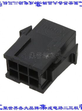 469990295 0469990295矩形连接器外壳6POS插头2排4.2mm公形引脚黑