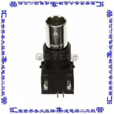 5414094-2 同轴连接器BNC插孔母形插口焊接75欧姆面板安装通孔直