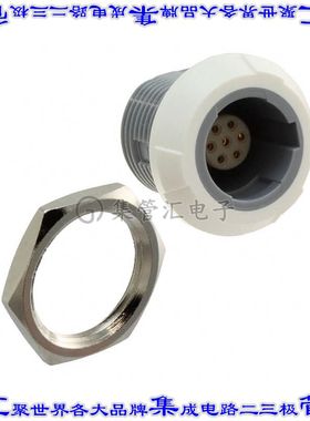 PLB4G120007 圆形连接器7POS插座母插口焊杯镀金面板安装