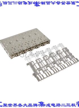 1658939-3 插拔式连接器机架成组(1 x 6)SFP通孔直角压配