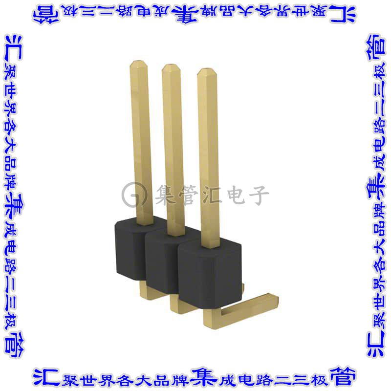 PRPC003SGAN-M71RC 针座连接器3POS分离式2.54mm公形插针通孔直角