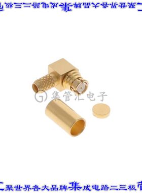 R222900320 同轴连接器SMP插头母形插口压接50欧姆自由悬挂直角