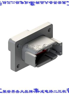 ATM04-12PA-PM01 矩形连接器外壳12POS插座2排公形引脚灰色面板安