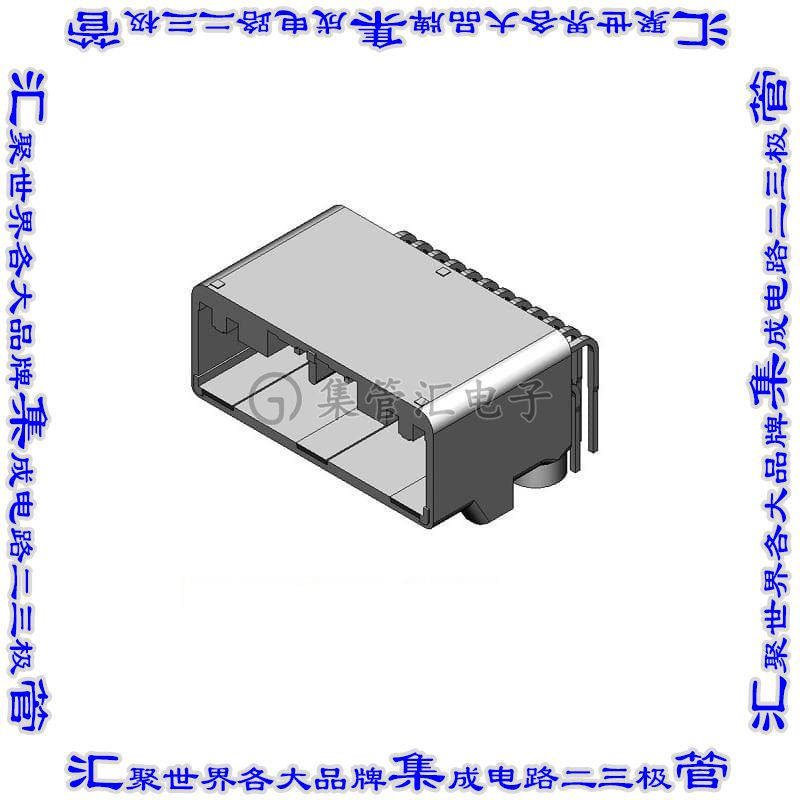 MX84B024NF1 针座连接器24POS接头2排2.2mm公形插针通孔直角锡
