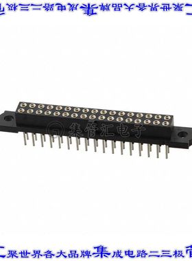 M80-4113401 针座连接器34POS插座2排2mm母形插口通孔直针镀金