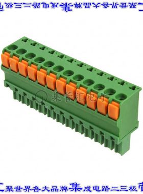 1-1986722-2 端子块连接器12POS插头母插口3.81mm绿色自由悬挂