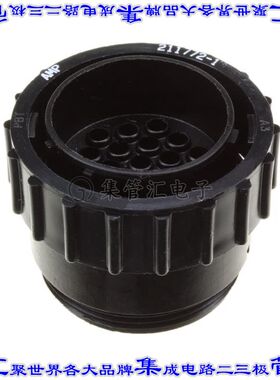 211772-1 圆形连接器19POS插头外壳用于公插针黑色自由悬挂耦合螺