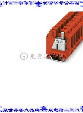 3048328 端子块连接器2POS馈通式15.2mm红色1/0-18AWG
