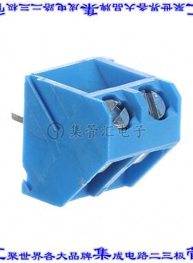 ED300/2 线对板连接器2POS接线端子5mm通孔45角度带板