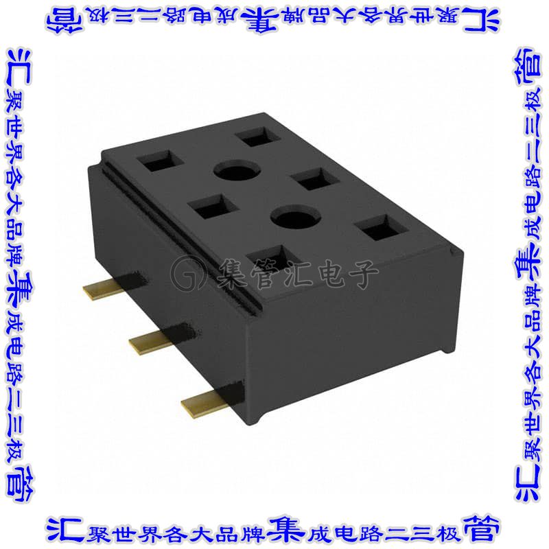 CLT-103-02-G-D-A 针座连接器6POS插座2排2mm母形插口表贴SMD镀金