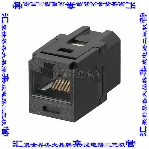 CC5E88BL 接插件连接器CATEGORY 5E, RJ45, 8-POSITION, 8