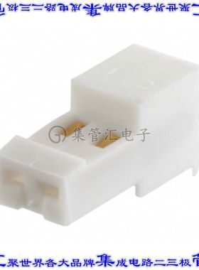 3-641191-2 矩形连接器2POS插座2.54mm母插口白色IDC镀金自由悬挂