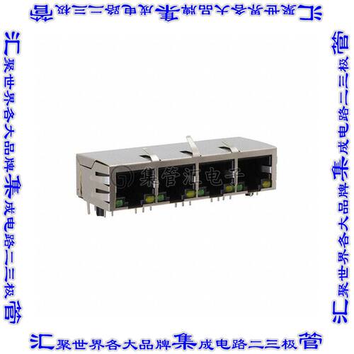MTJG-4-88TX1-FSD-PG-LH-M4C 接插件连接器GANGED 4 POSITION MOD