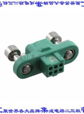 G125-2240696F1 矩形连接器外壳6POS插座2排1.25mm母形插口绿色面