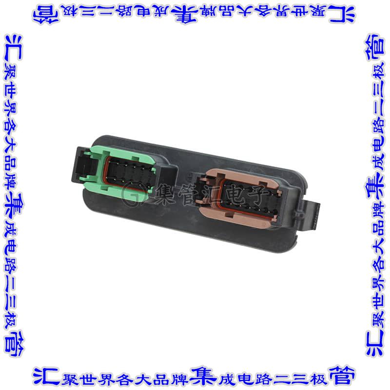 DTM1312PC12PDR008 针座连接器24(12+12)接头2排公形插针通孔镍
