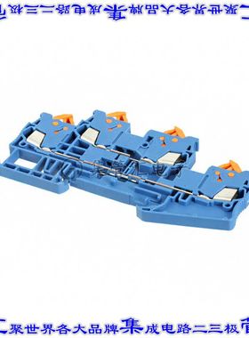 3205129 端子块连接器4POS馈通式2排5.2mm蓝色16-24AWG