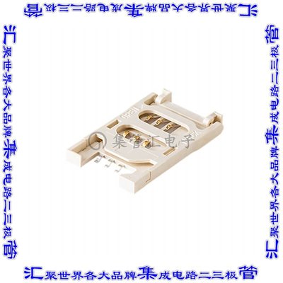 SIM-9-C 接插件连接器SIM CARD CONNECTOR, 6 POSITIONS,