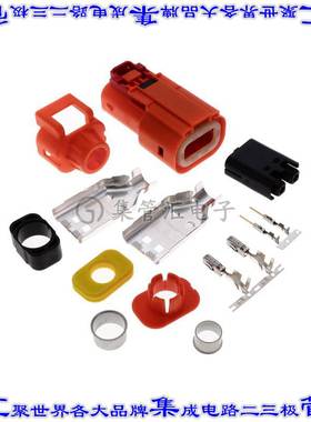 YHV280-2PM-P-4MM-A 矩形连接器2POS插头10.4mm母插口橙色压接自