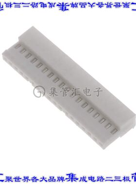 4-640441-8 矩形连接器18POS插座2.54mm母插口白色IDC锡自由悬挂