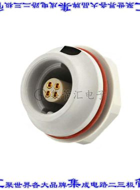 JMXHH1G04FSUDSU 圆形连接器4POS插座母插口焊杯镀金面板安装