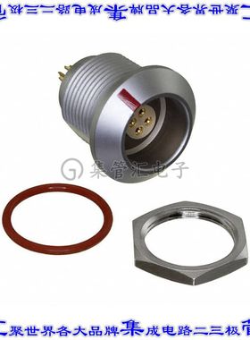 FLKC-04EGFS-GCP-001 圆形连接器4POS插座母插口焊杯镀金面板安装