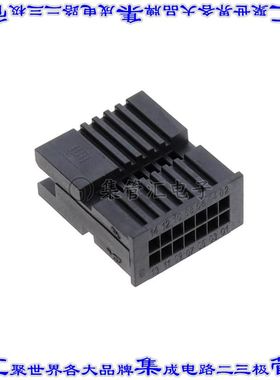 TSDF-07-D-S 矩形连接器外壳14POS 2排1.27mm公形引脚黑色自由悬