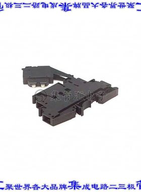 3007204 端子块连接器4POS断连馈通式2排8.2mm黑色10-26AWG