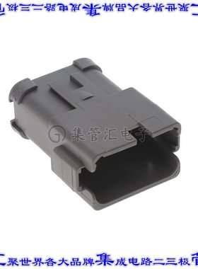 DT04-12PA-P075 矩形连接器外壳12POS插座2排公形引脚灰色自由悬