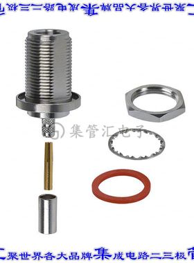 172106 同轴连接器N型插孔母形插口压接50欧姆面板安装