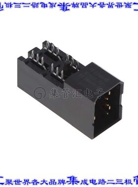 10124648-001LF 背板连接器4POS接头公型刀片2排2mm板边缘通孔直