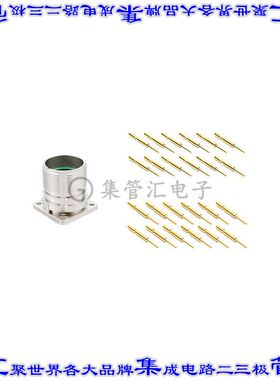 MA2LAP1200-KIT 圆形连接器12POS插座公形引脚压接镀金面板安装