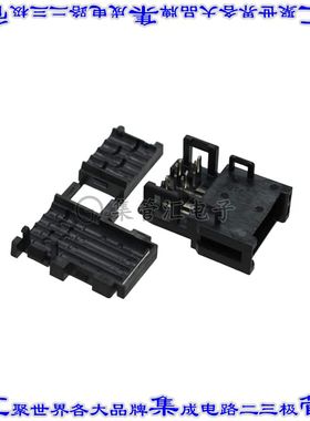 38A04-0018-000 FL 矩形连接器4POS接线头2mm黑色IDC镀金自由悬挂