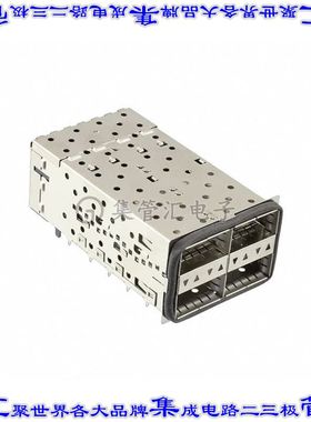 2214574-7 插拔式连接器152(38x4)插座成组(1x4)QSFP+通孔直角压