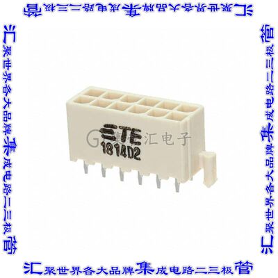 1775099-8 针座连接器12POS接头2排4.2mm公形插针通孔直针锡