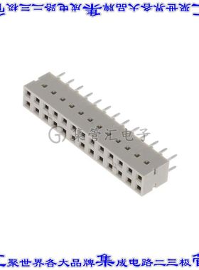 76342-313HLF 针座连接器26POS插座2排2.54mm母形插口通孔直针镀
