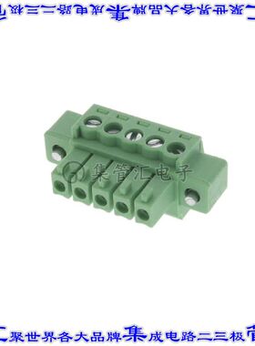 395045005 0395045005端子块连接器5POS插头母插口3.5mm绿色自由