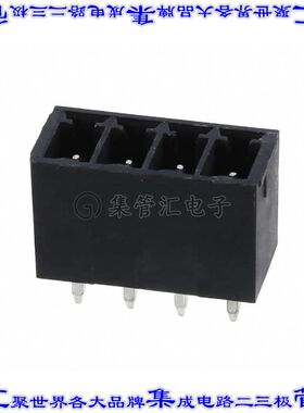 5452094 端子块连接器4POS接头公引脚带罩3.5mm黑色垂直通孔