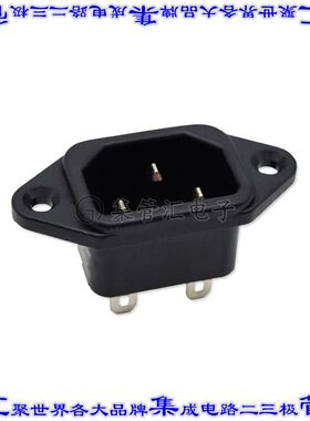 DAC-11S 电源接入连接器3POS插座公型片状插脚IEC320-C14面板安装