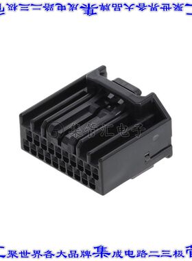 MX84B020SF1 矩形连接器外壳20POS插座2排2.2mm母形插口黑色自由