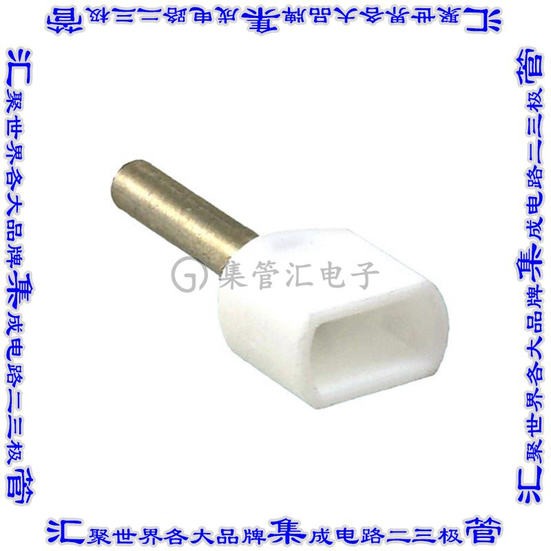 966144-1 接插件连接器CONN FERRULE DIN TWO X 20AWG WHT