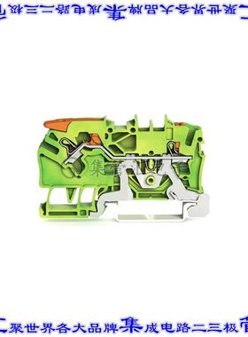 2102-5207 端子块连接器2POS接地地面5.2mm绿色黄色12-22AWG