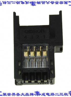 XN2B-1430 矩形连接器4POS插座2mm母插口黑色弹簧夹镀金自由悬挂