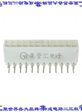 1-794108-1 针座连接器24POS接头2排4.14mm公形插针通孔直角镀金