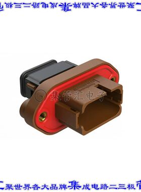 AT16-18PD-PM15 矩形连接器外壳18POS插座3排公形引脚棕色面板安