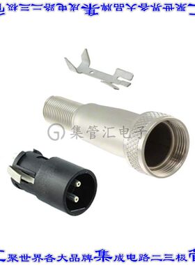 SL402MX 圆形连接器2POS插头公引脚焊杯银自由悬挂